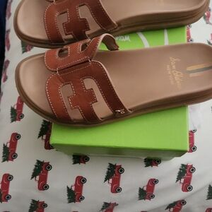 Sam Edelman Brown Slide Sandals- Valeri